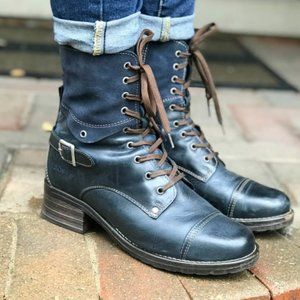 Taos Crave Boots in Blue Ink